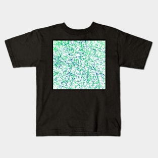 Amazing green and blue design Kids T-Shirt